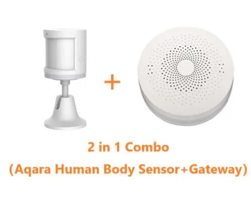 Bundle A Xiaomi Aqara умный дом датчик человеческого тела устройство безопасности с держателем Стенд движение чувство светильник датчик интенсивности обнаружения - Цвет: Bundle A