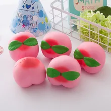 Jumbo Kawaii Squishy Slow Rising Peach забавные Подвески Squeeze детские игрушки для детей милые Squishies Хлеб детский подарок Squishy Jumbo