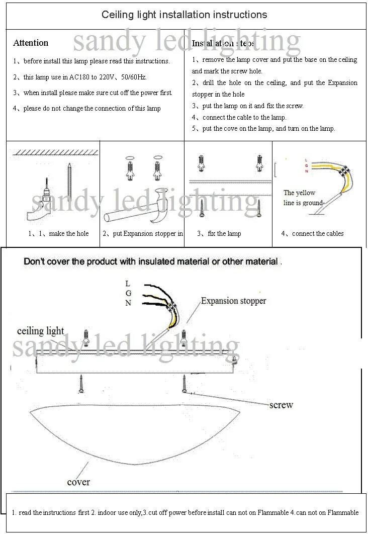 installation instructions