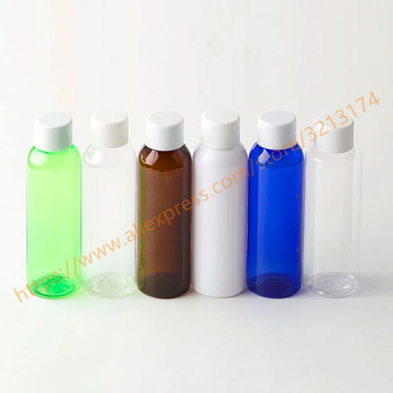 60 мл милые цвета ПЭТ мини-бутылка с пластиковой крышкой+ редуктор, эфирное масло/жидкость/Увлажняющий/лицевой контейнер для воды