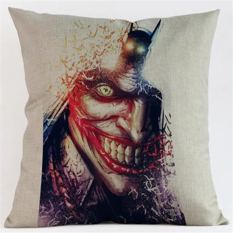 Модные Стиль Бэтмен с принтом "Клоун" Наволочка на подушку, украшение дома диван Кофе автомобильное кресло подушка чехол Almofada