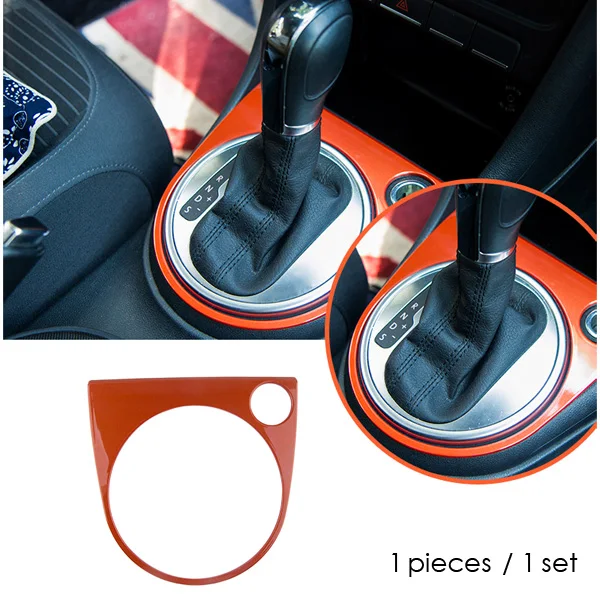 Подходит для VW beetle авто ручной автоматический переключатель передач Панель декоративная накладка рамка подходит для new beetle 2013 в подарок - Название цвета: Orange