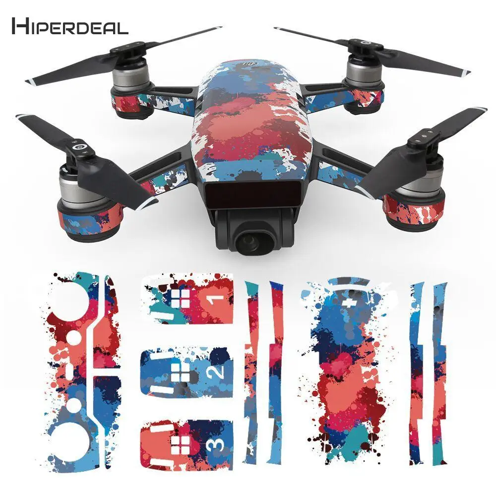 HIPERDEAL водостойкая наклейка на шкуры оберточная защита тела для DJI Spark Mini Drone