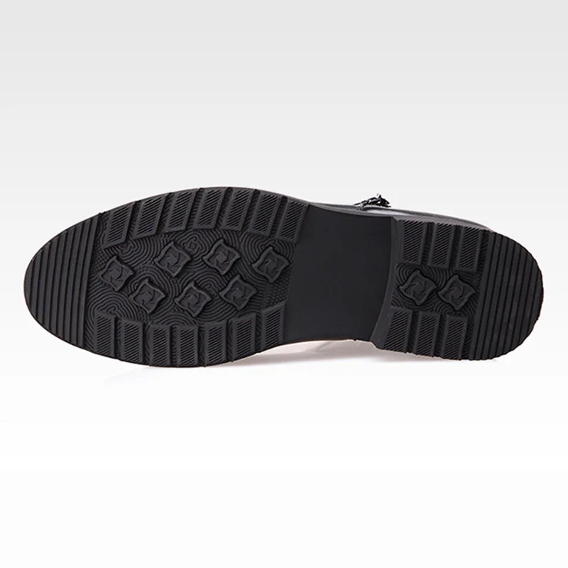 Tanie Prawdziwej skóry chelsea Boots mężczyźni zimowe buty pluszowe ciepłe buty zamek skóra bydlęca botki męskie botki czarny KA440