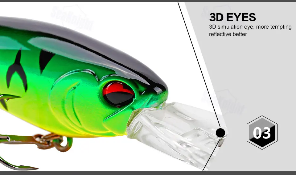 Isca de Pesca Seaknight Minnow Conjunto Pçs 6 cm 8.5g 0-2.5 m Melhor Qualidade Profissional Isca Flutuante Pesca Wobbler Sk018 5 8 Iscas artificiais