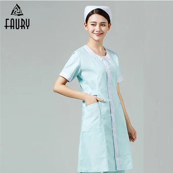 

Hospital Lab Coat Medical Uniforms Round Neck Fashionable Design Doctor Coat Suit Pharmacy Beauty Salon Workwear Clothes
