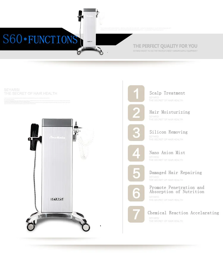 Máquina de Cuidados com o Cabelo Tintura de Cabelo Vapor de Pele Cuidados com a Pele Máquina de Umidade Recém Nano Couro Cabeludo Térmica 2020 10 hair steamer machine