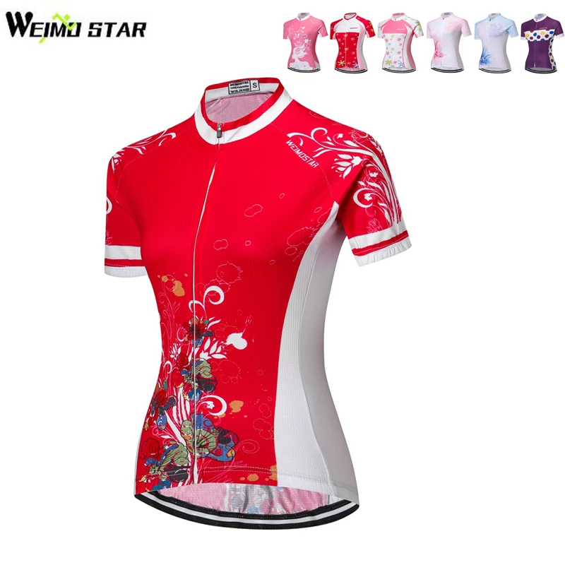 WEIMOSTAR Team Women Cycling Jersey Summer Maillot Ciclismo Breathable MTB Bicycle Shirts Youth Bike Jerseys Clothing | Спорт и