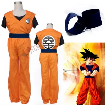 

Athemis Dragon Ball Z I SON GOKU Cosplay Costume Best Suit Pull over Shirt Uniform Anime Cosplay Man Suit