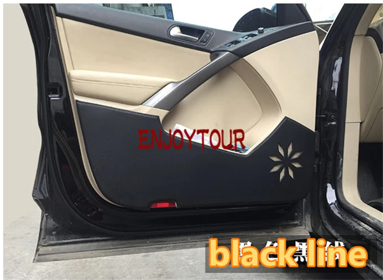 Автокресло анти-kick защита автомобиля-Средства для укладки волос Toyota Vanguard rav4 ax40 2013 - Название цвета: Черный