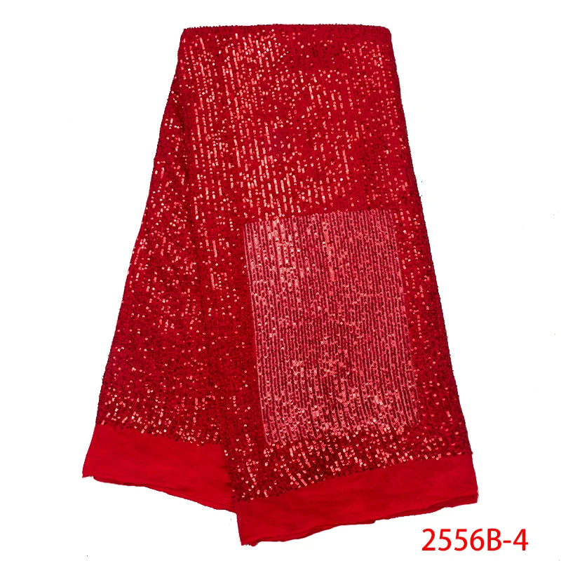 

Red Lace Fabric For Wedding Nigerian 2019 High Quality Lace Sequin African Net Lace Fabric For Bride Embroidery Lace GD2556B-2