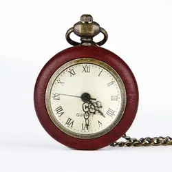 AAA Ретро Дизайн Карманные Часы римскими цифрами брелок часы Винтаж Бронзовый карманные часы Цепочки и ожерелья цепь кулон Гирт для Для