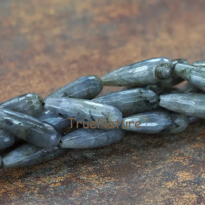 20170926-BE6134- Faceted Pear Shape Loose Beads-10x30mm-4.16g_8