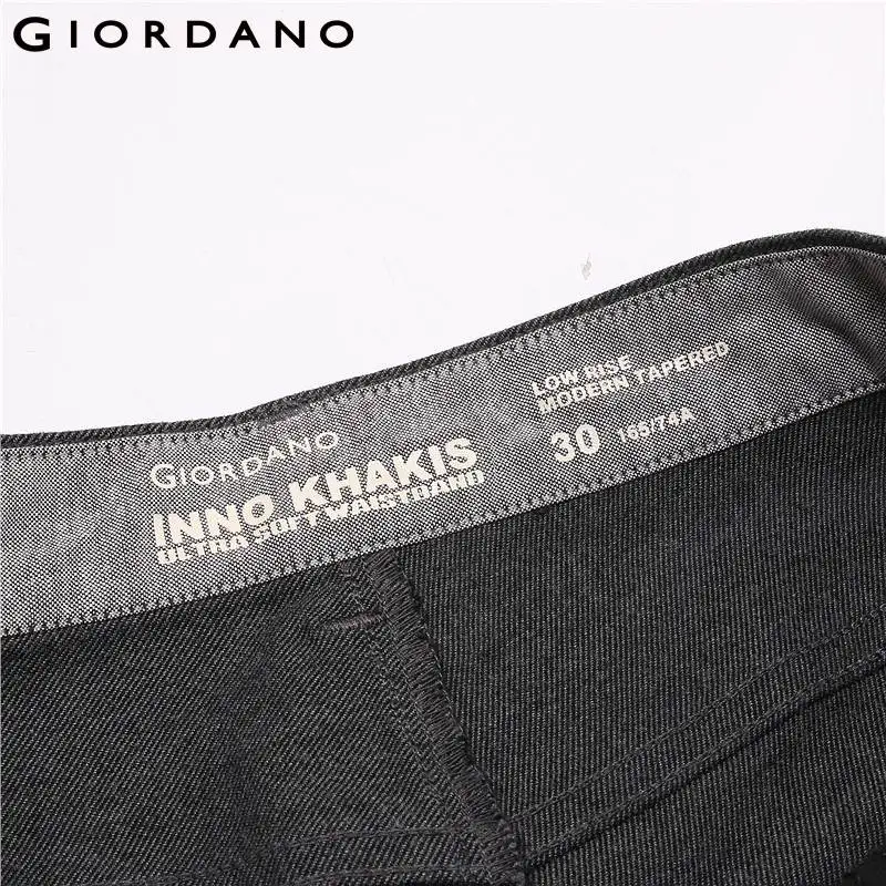 Giordano стрейчевые зауженные повседневные брюки выполненные из натурального