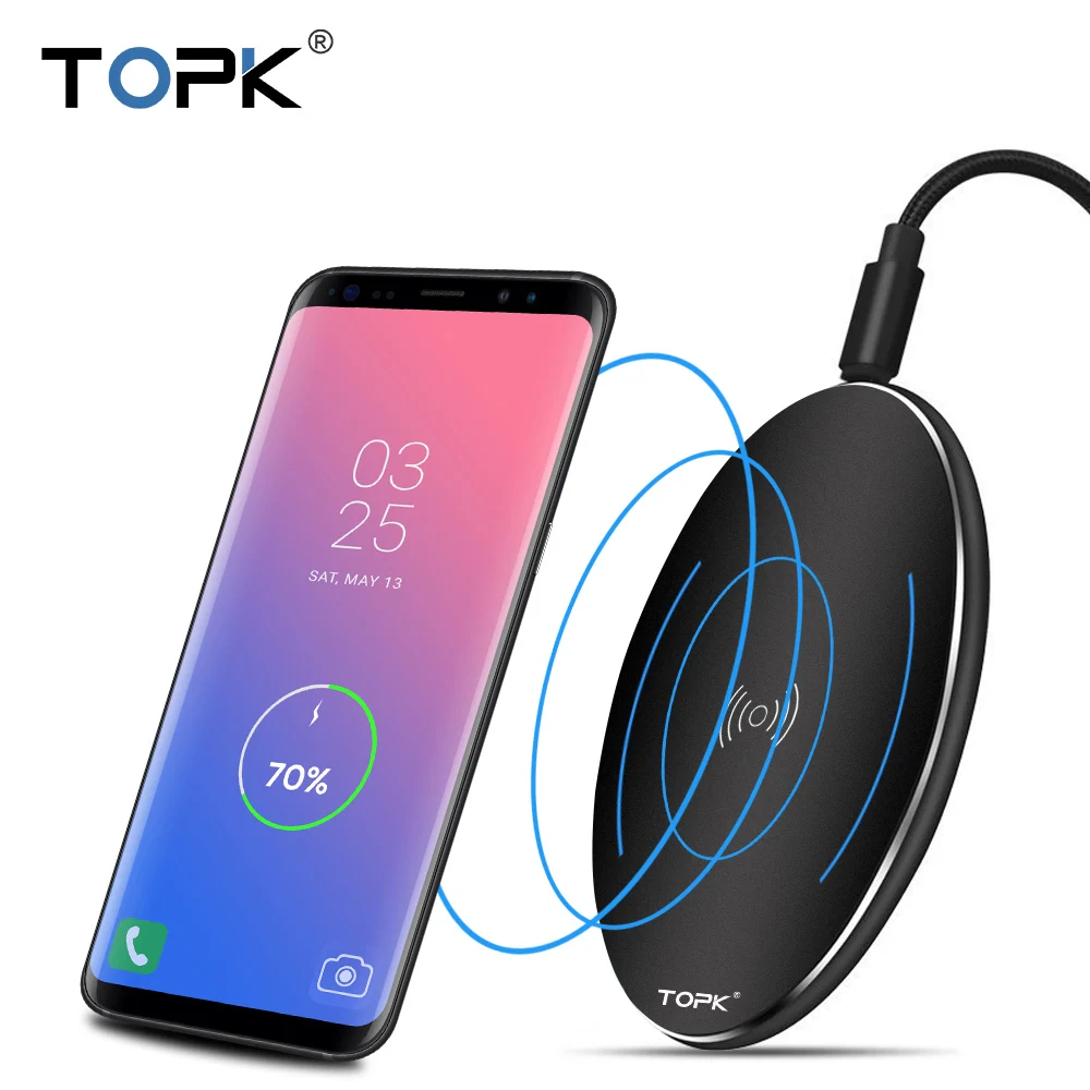 Buy TOPK 10W Wireless Charger for iPhone 8/X Fast