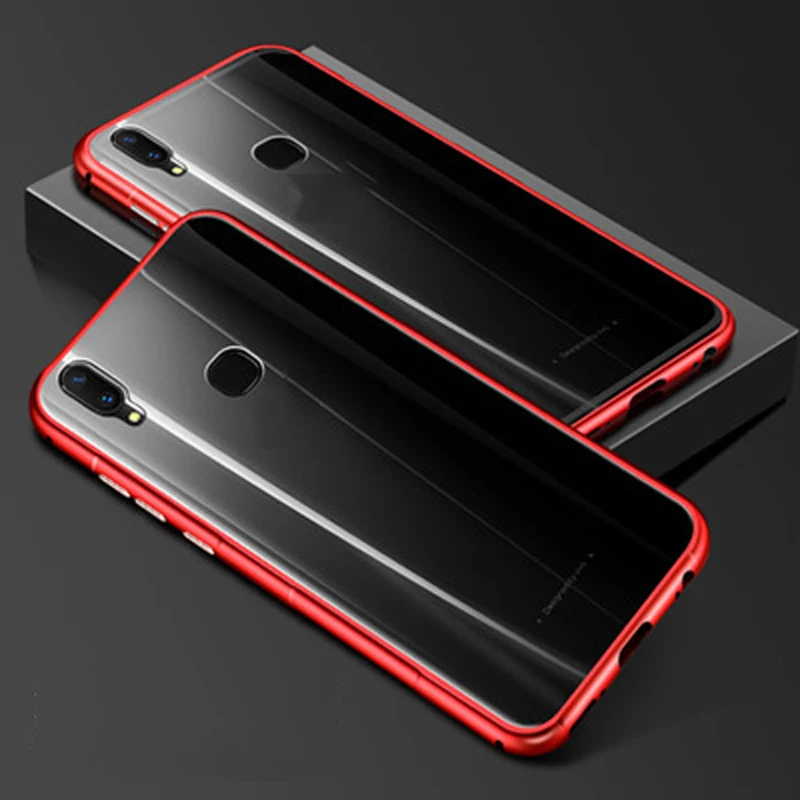Магнитная Адсорбция металлическая крышка для Vivo Z1 телефонные чехлы Capa Магнето закаленное Стекло крышка 6,257 ''для Vivo Z 1 VivoZ1 чехол shell