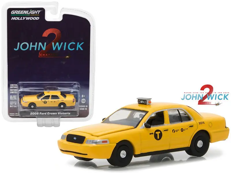GL 1: 64 2008 Ford Crown Victoria NYC такси литая модель автомобиля металлические игрушки подарок на день рождения для детей мальчик