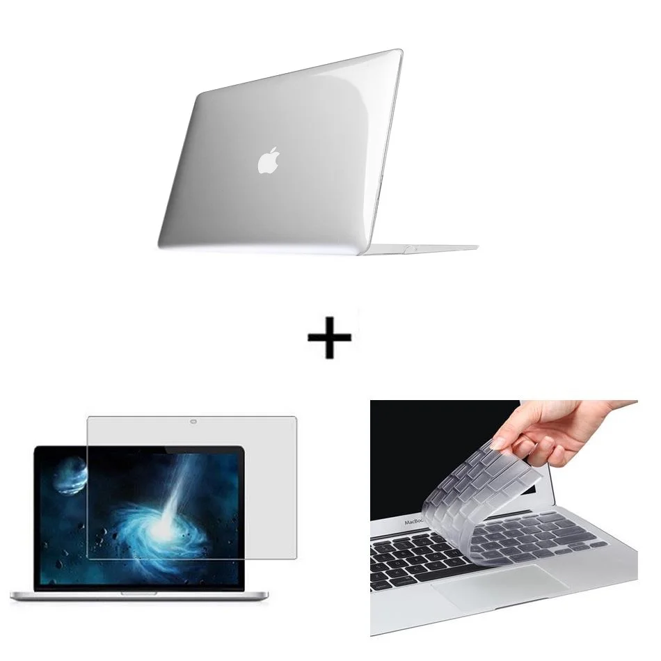 Матовый жесткий чехол для ноутбука, защитный чехол для Macbook Air Pro с retina Touch Bar 11 12 13 15 дюймов