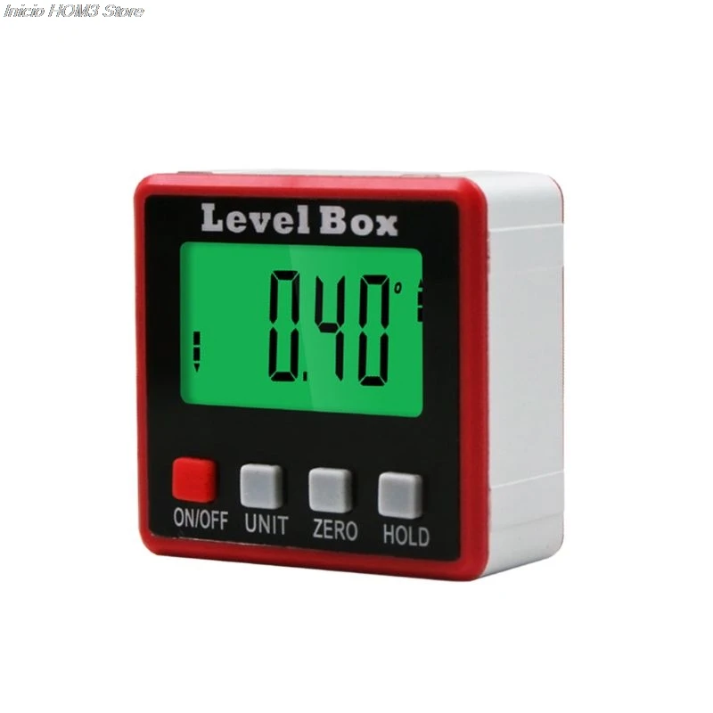  Digital Protractor Box Angle Finder Level Box Digital Inclinometer Measuring Tool With Magnetic Bas