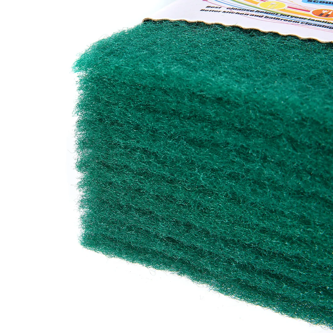 Mayitr 20pcs Green Dish Washing Sponge Kitchen Bowl Dishwash Clean Scrub Cleaning Pads For Household Clean Accessories