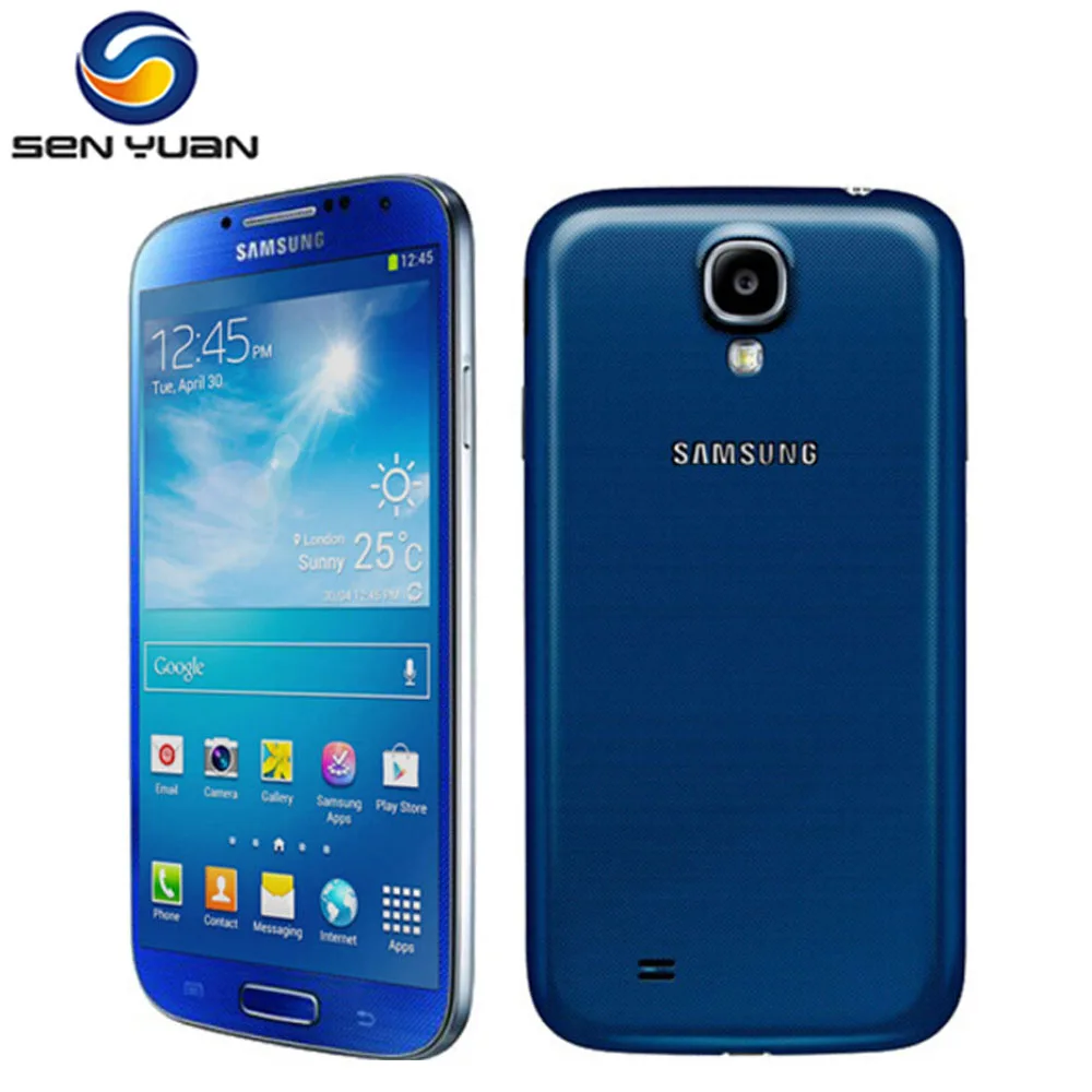 Оригинальный разблокированный сотовый телефон Samsung Galaxy S4 i9500 i9505 мобильный 3G и 4G 5 0