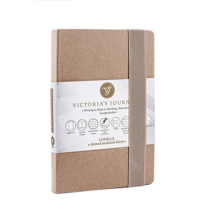 Victoria's Journals Bullet Journal Copelle Kraft Hard Cover Notebook Dotted Bujo Victoria's Journals Bullet Journal Copelle Kraft Hard Cover Notebook Dotted Bujo