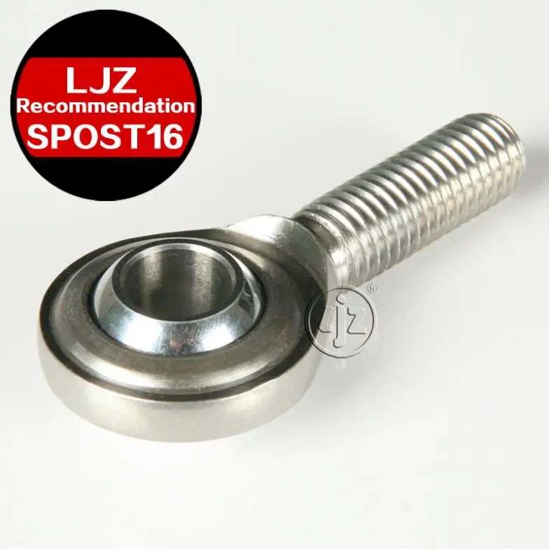 

Stainless steel Spherical radial Ball joint Rod ends Bearings M16*2 Right and left hand thread 16mm ball 100 Pieces/lot