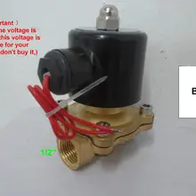1/2 дюйма AC220V Электрический Управление Пневматический электромагнитный клапан для холодной и горячей воды, масла, воздуха, gas/латунный корпус N/C 2 варианта