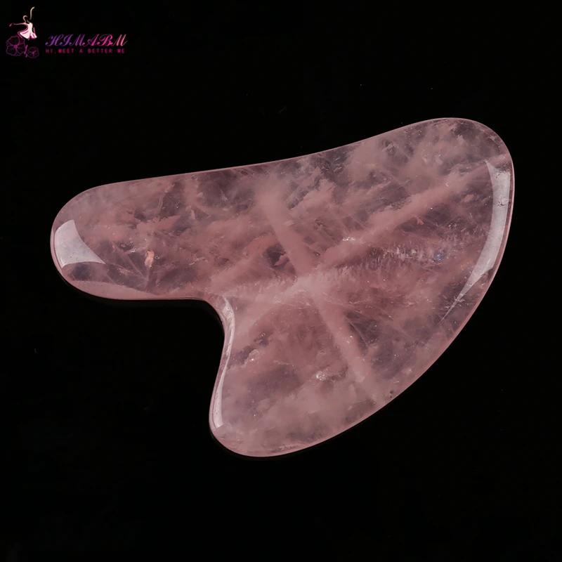HIMABM Natural Rose Quartz Gua Sha Guasha Board Face Body SPA Massage Relax Tool Wrinkle reduction Face Massage Tool Acupuncture HIMABM Natural Rose Quartz Gua Sha Guasha Board Face Body SPA Massage Relax Tool Wrinkle reduction Face Massage Tool Acupuncture