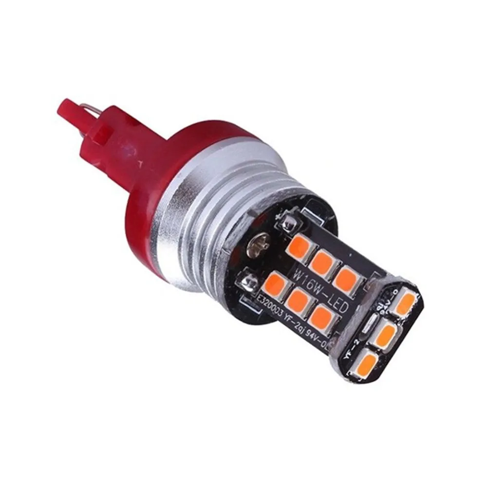 

1pcs T25 3156 PY27/7W 3157 Led Car Light Source 15 SMD 2835 Rear Turn Signal Bulb P27W P27/7W Brake Lamp Anto White/Red/Yellow