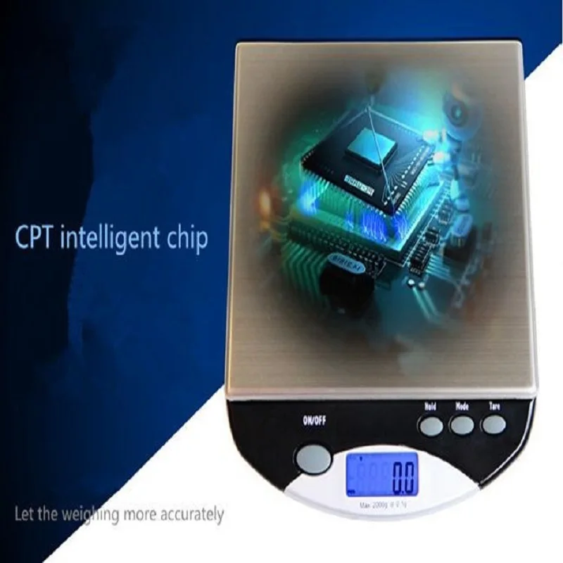 6000g / 1g Digital Scale Kitchen Cooking Measure Tools Stainless Steel Electronic Weight LED Display Scale Overload Weight