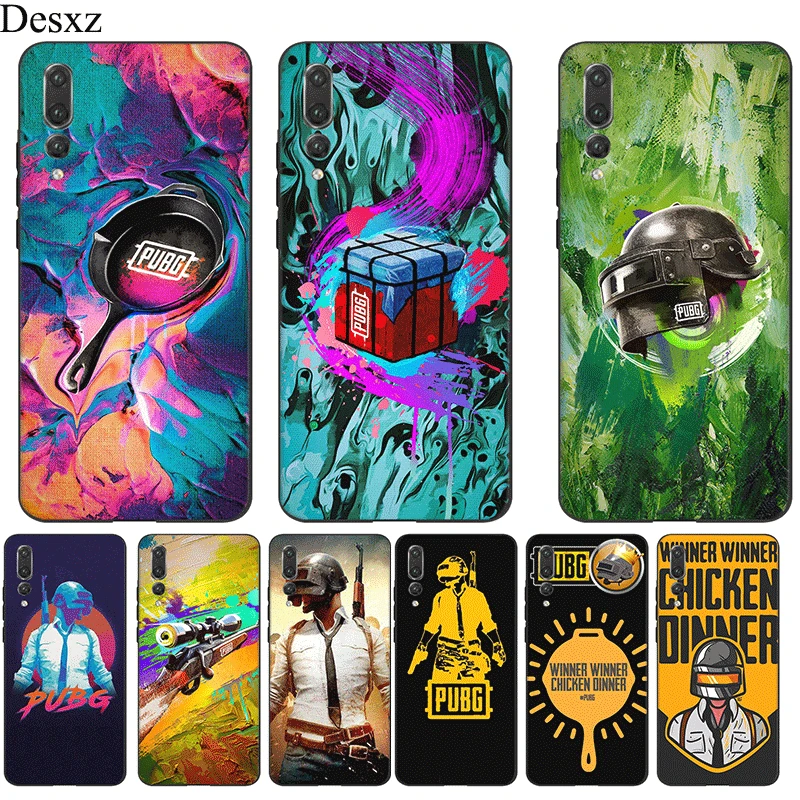 

Desxz Silicone Mobile Phone Case For Honor Note 10 6A 7A 7X 8 8X 8C 9 Lite Cover PUBG Bag