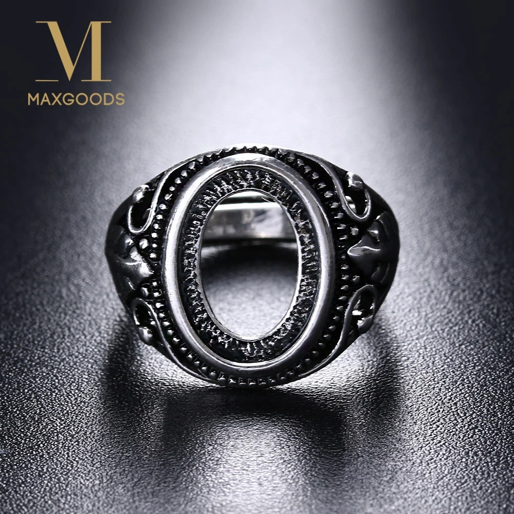 

1 Pcs DIY Oval Base Adjustable Inlaid Wax Amber Carved Totem Antique Silver Ring Blanks Settings 100% Brand New and High Quality