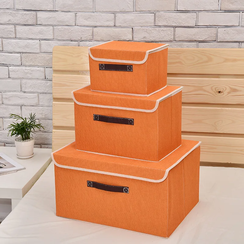 Storage Box with Hood Clothes Socks Toys Snacks Debris Organizer Cosmetics Household Storage Box Cabinet Underwear Storage Bag