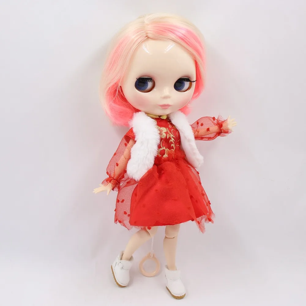 Blyth кукла игрушка наряды для icy licca год костюм с шапка со Свинкой, только одежда без куклы