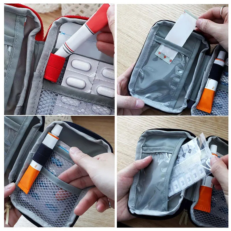 Newly New Durable Outdoor Camping Home Survival Portable First Aid Kit Bag Case BFE88