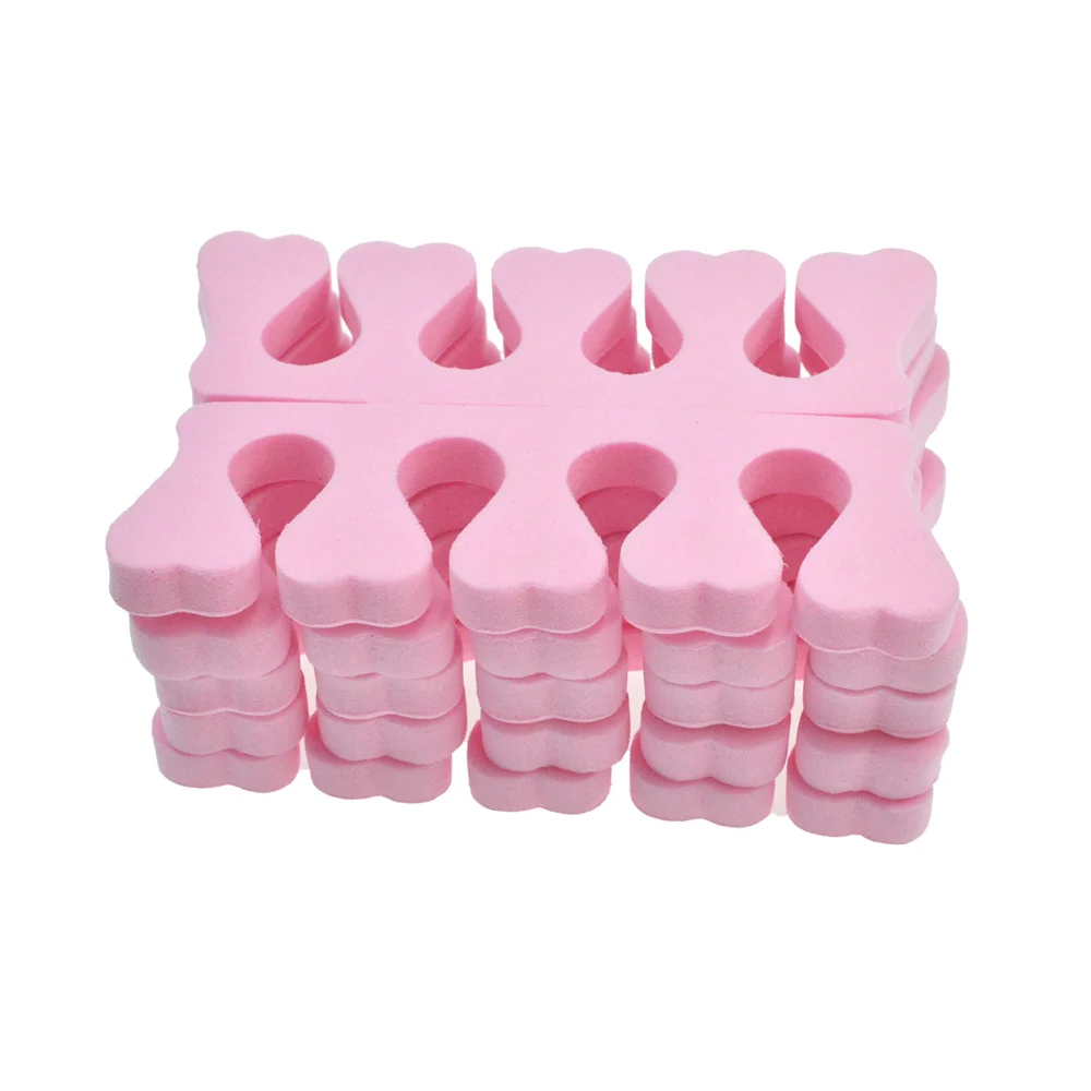 STZ 2pcs Soft Foam Sponge Toe Separators Finger Dividers Nail Art Tools Holder Manicure Pedicure Nail Gel Accessories TR20-1