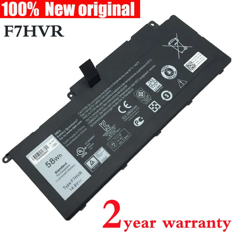 Original Laptop Battery for DELL Inspiron 15 7537 17 7737 F7HVR 062VNH G4YJM T2T3J 4ICP5/67/90 14.8v 58wh