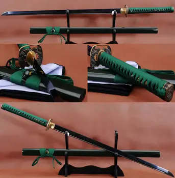 

41" HANDMADE JAPANESE SAMURAI NINJA SWORD BLACK STEEL FULL TANG BLADE SHARP