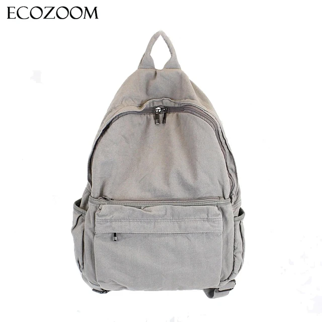 Korean Casual Wash Canvas Backpack Retro Student Back Pack Travel