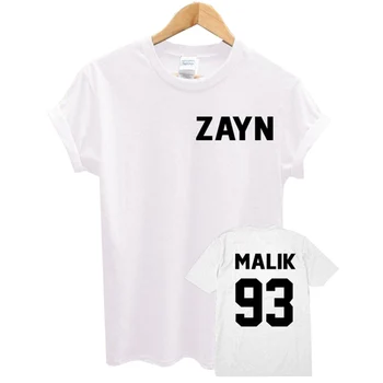 

Momoluna Female T-shirt ZAYN MALIK 93 Print Summer Funny T Shirt Short Sleeve T-shirts Women Men Casual Top Shirts