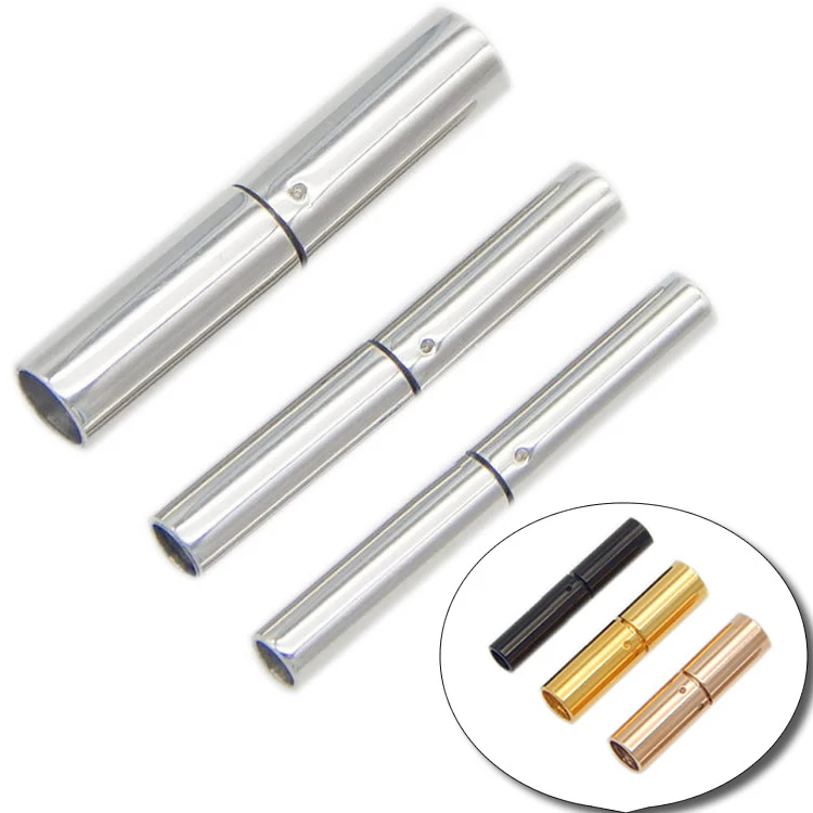 

Круглые кожаные шнуры из нержавеющей стали, 10 шт./лот, подходят для круглых кожаных шнуров 1,2-8 мм, соединители для браслетов, аксессуары для ювелирных изделий «сделай сам»