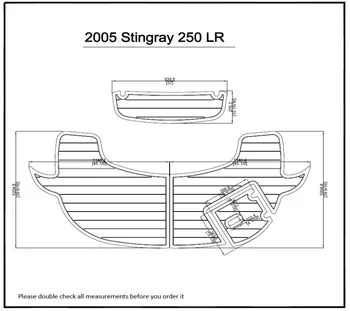 

2005 Stingray 250 LR Swim Platform Pad Boat EVA Teak Decking 1/4" 6mm