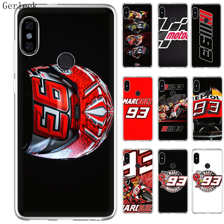 

Gerleek MotoGP 93 Silicone Tpu Case For Redmi S2 4A 4X 5 5A 5 Plus 6A 6 Pro Note 7 Cover