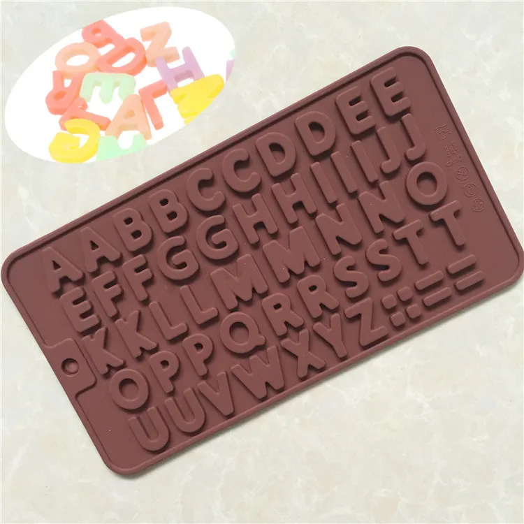 

26 English Letter Type Muffin Sweet Candy Jelly Fondant Cake Chocolate Mold Silicone Tool Baking Pan