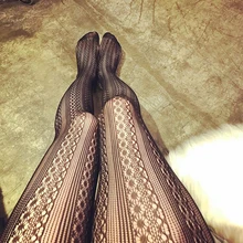 Сексуальные женские чулки, прозрачные колготки размера плюс, ажурные колготки черного цвета, XXS-XXL с цветочной вышивкой SW178