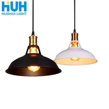 Lampe suspendue en fer Vintage Edison, 27cm de diamètre, style industriel rétro américain, luminaire décoratif d'intérieur, idéal pour un Restaurant, un Bar, un café ou une chambre à coucher
