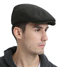 VOBOOM, зима-осень, Ретро стиль, Boina, сохраняет тепло, мужские береты, шапка, полушерстяная, твид, газетчик, плоская, плюща, таксистка, шапка 184