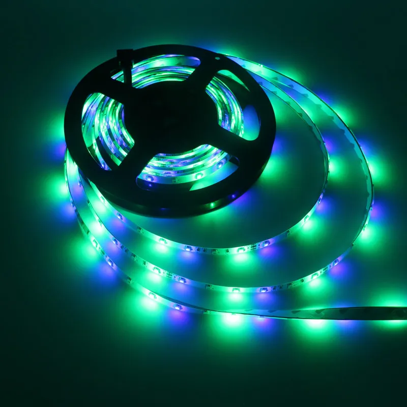 SZYOUMY 10 м RGB Led 3528 гибкие полосы света 60leds/m SMD 300 светодиодов + 44 Ключ ИК-пульт дистанционного управления + DC 12 В 2A Мощность адаптер