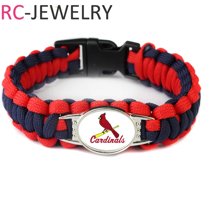 22 Baseball Team St Louis Cardinals Paracord Survival Bracelet